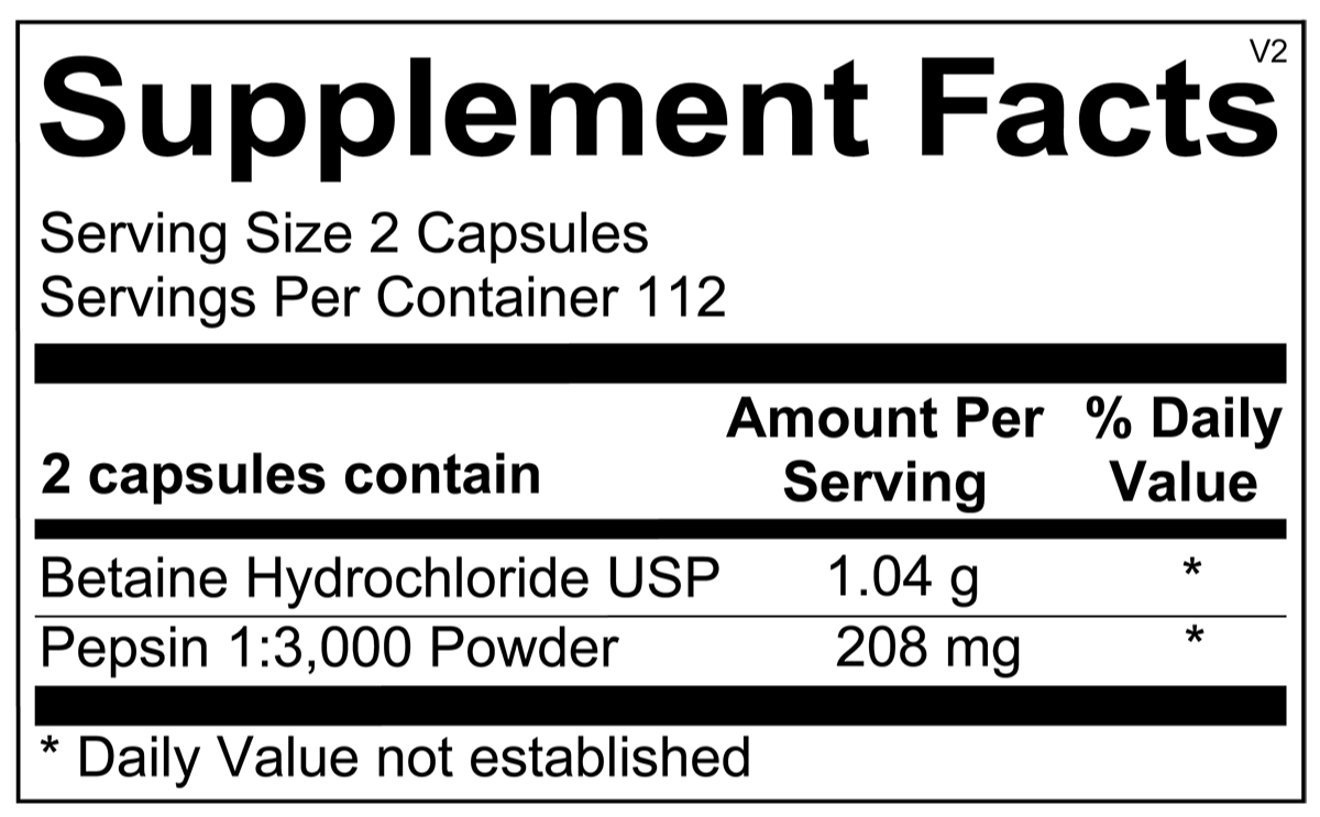 Betaine & Pepsin